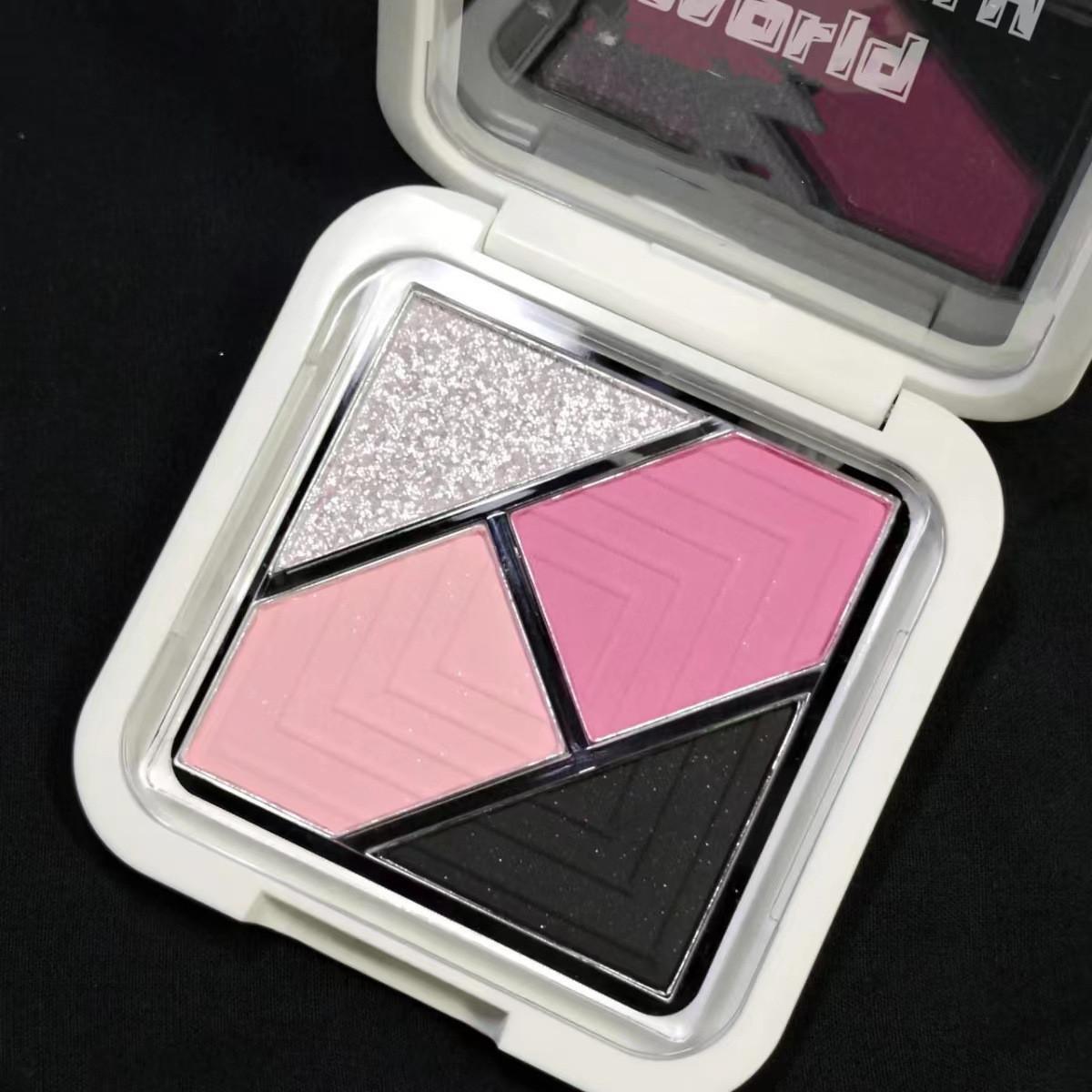 

Палітра рум ян Beautiful Heart Pink Taro Purple Blusher Face Makeup Palette Glitter Shimmer Make Up Highlight Powder