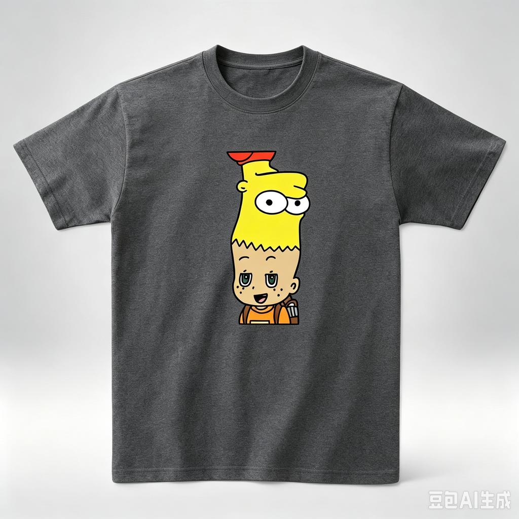 Cartoon Graphic Tee Harajuku Streetwearspliced Character Printunisex Cotton Tshirtcasual Short Sleeveaesthetic Novelty Top