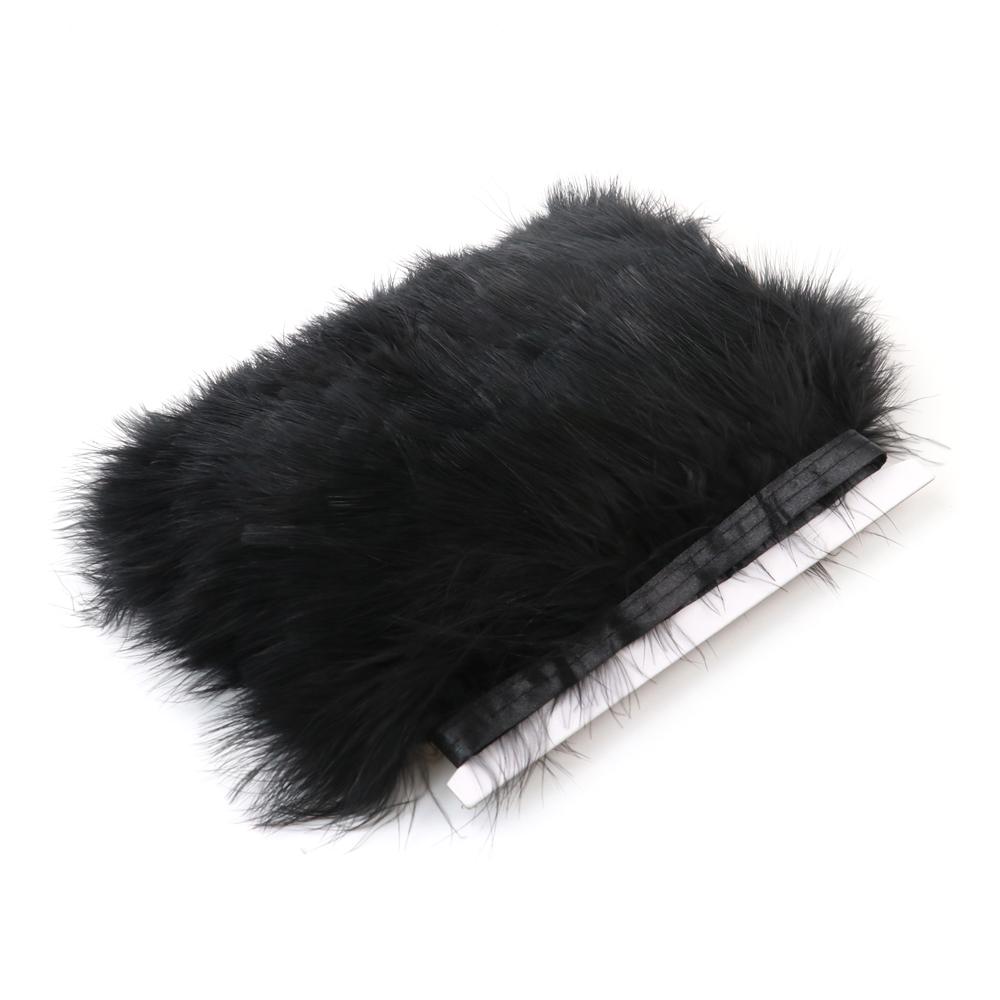 1Meter Fluffy Turkey Feathers Trim Fringe Ribbon 8-10Cm Marabou Feather For Craft Fringe Sewing Wedding Party Clothing Dress