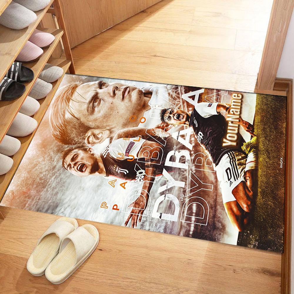 Juventus Customizable Name Carpet Design for Dormitory Kitchen Study room Foyer Anti-slip Rug Office home decor Birthday/Christmas Gift