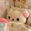 Rilakkuma plyšový vankúš mäkký plnený medveď vankúšik roztomilý kreslený deka vankúš domov spálňa pohovka dekorácia pohodlie spánková bábika darček