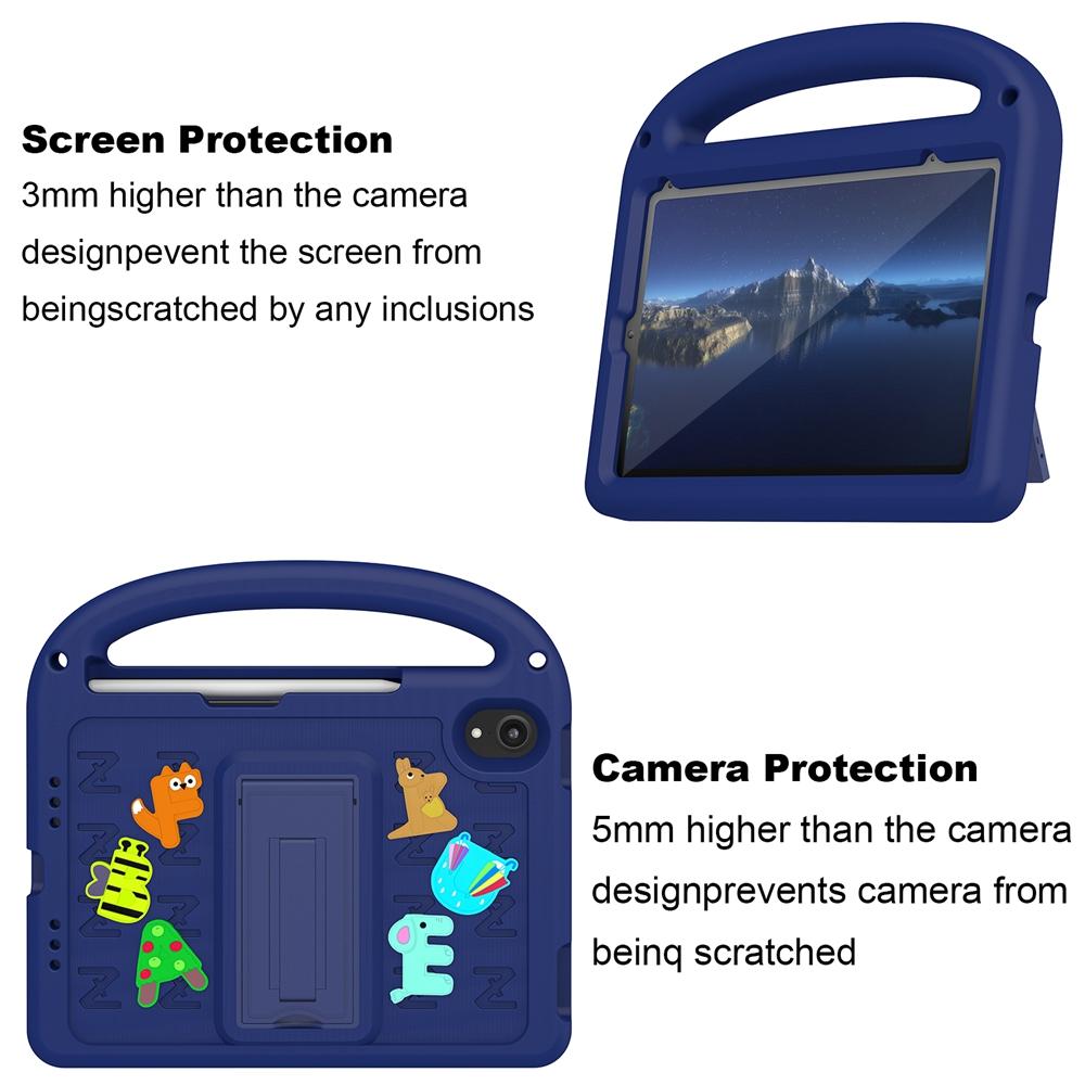 For Apple iPad mini 6 7 2021 2024 A17 Pro A2567 A2568 A2993 A2995 A2996 Case Kids Safe Cartoon Letter Portable EVA Foam Shockproof Stand Tablet Cover
