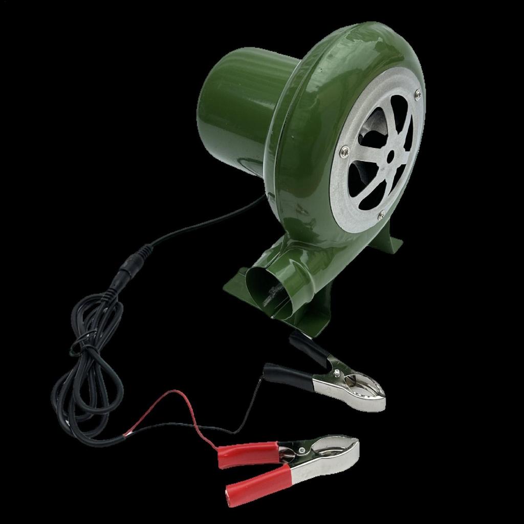 12V Electric Blower Fan BBQ Fan 100v 240v Suitable for Barbecue Mini Blacksmith Forges Blower with Speed Adapter 30W/40W/60W/80W