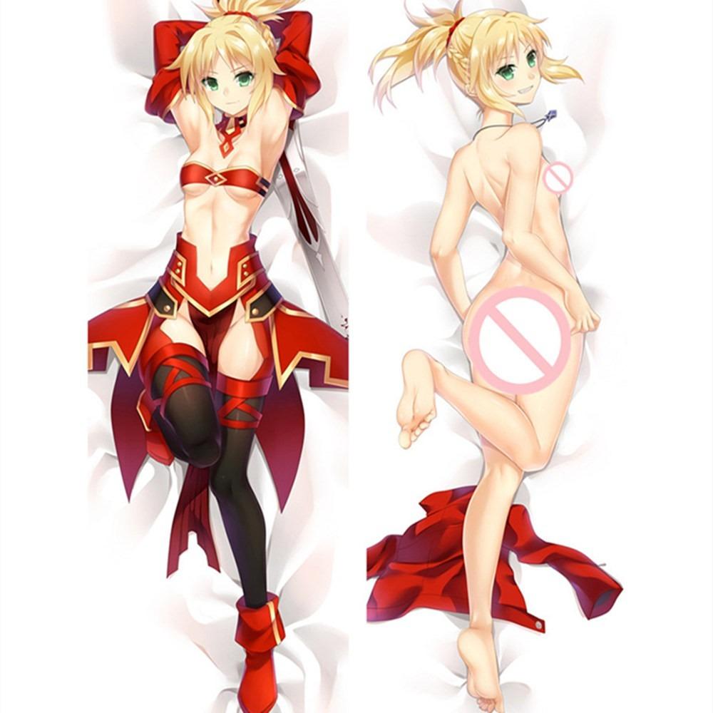 60x180cm MMF Anime Dakimakura tělový povlak na polštář Fate Stay Night Saber Hugging Potah na polštář Manga 1