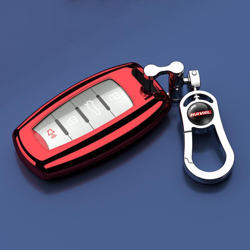 Haval F7 Key Case: Full Protective Shell with Buckle for 19/20 Great Wall Models – Stylish for Men & Women.