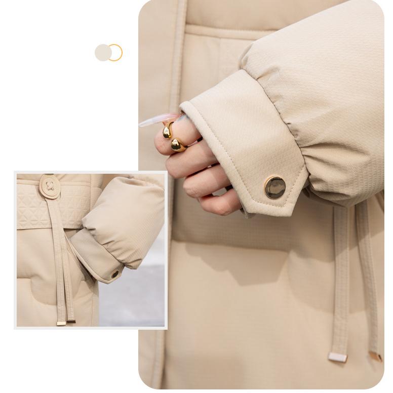 Winter Plus Size Coat Female Long Parkas Hooded Medium Long  Loose Thick Warm Long Sleeve Overcoats Lady Jackets