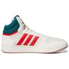 Adidas Hoops 3.0 Mid White Vivid Red Herren Sneakers Cloud-White Legacy-Teal GZ3811