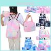Multifunctional School Bag Set Backpack Lunch Bag And Pencil Case Cool And Trendy Style