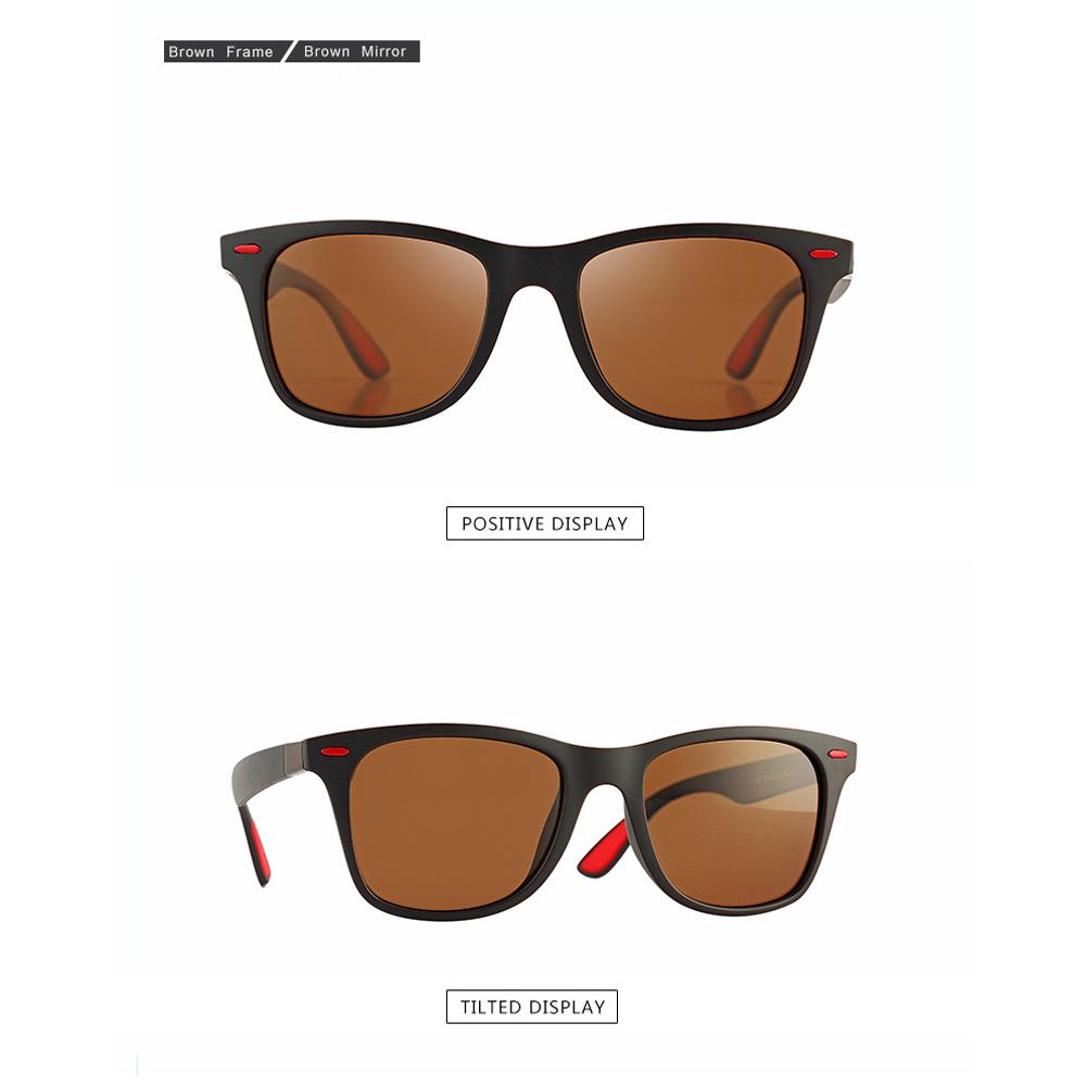 

Поляризованные, солнцезащитные очки для мужчин красный/коричневый