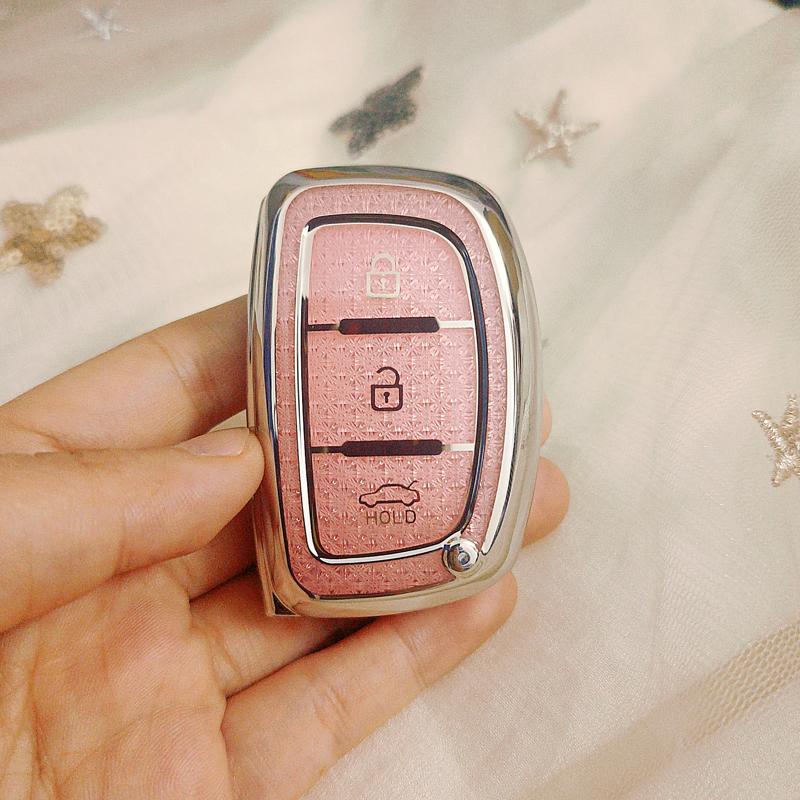 

Pink Diamond Tpu For Hyundai Ix25 Ix35 Ix45 Tucson Sonata Rena Creta Verna Solaris Mistra Elantra Accent Remote Key Case Holder