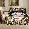 1pc Betty Boop Blanket, Home Printed Throw Blanket - Soft Blanket Gift for Family, Washable Sofa Bed Blanket
