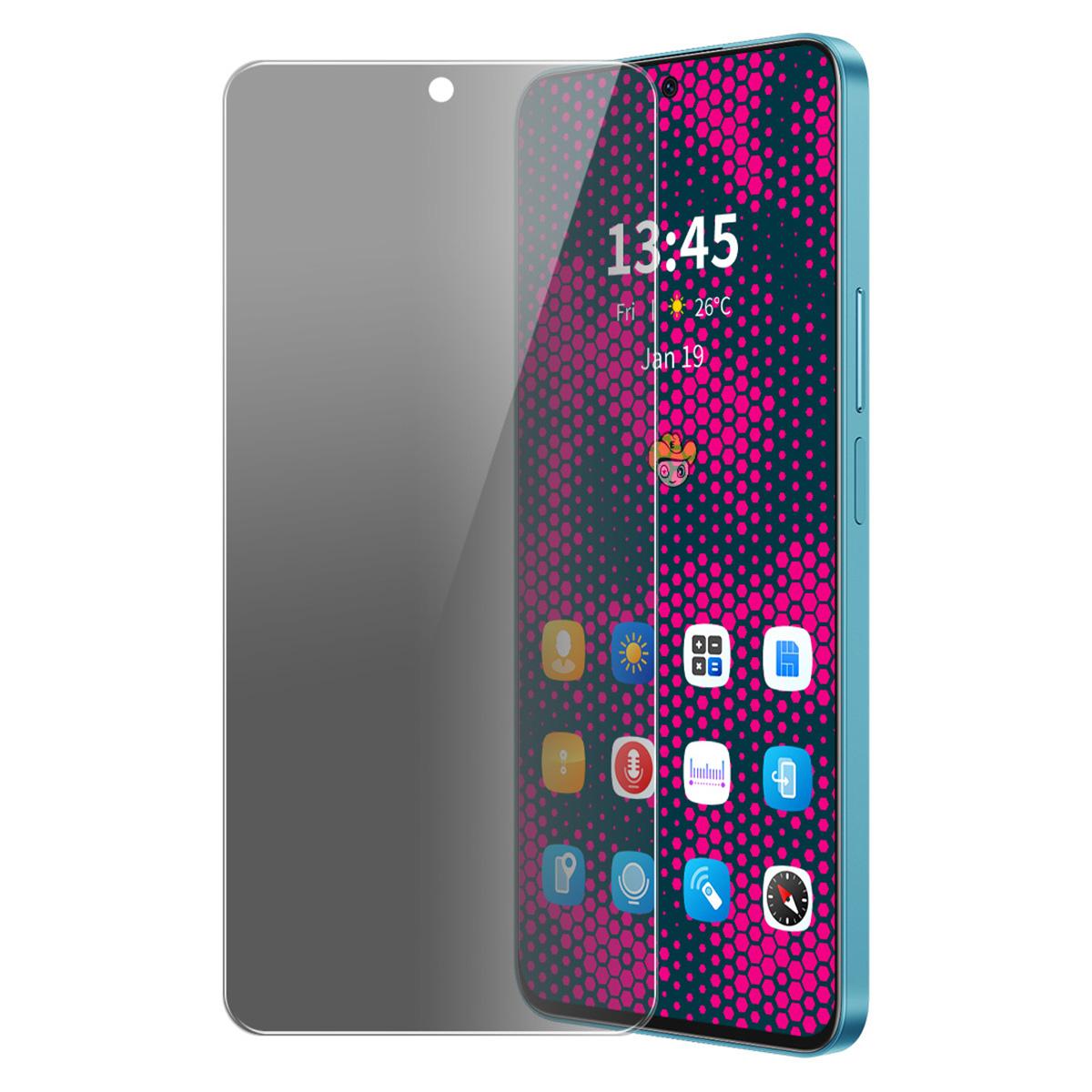 

ENKAY HAT PRINCE For Motorola Moto E22s 4G Anti-Spy Screen Protector 28-degree Privacy 9H Film Type A