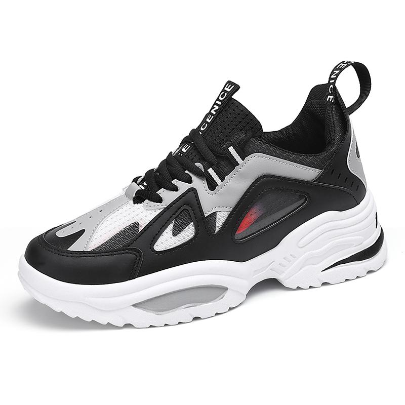 Men's Thick Soled Casual Sports Shoes Soft Soles Four Seasons Comfortable Student Outdoor Running Shoes Fashion Male's Sneakers