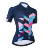 Womens Cycling Jersey Bib Shorts Set Short Sleeve Road Bike Outfit Breathable Quick Dry Performance Wear