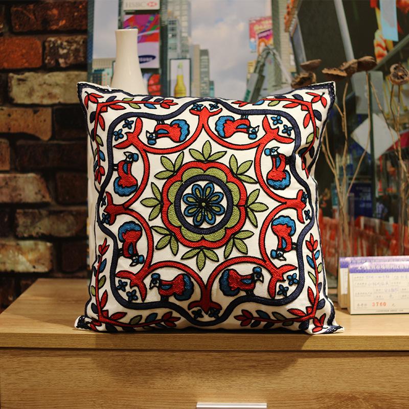 

Скандинавский Маленький Свежий Пасторальный Дом Гостиная Диван Прикроватная Вышитая Наволочка Высококачественная Подушка для Сиденья Наволочка 45 * 45Cm (pillowcase)