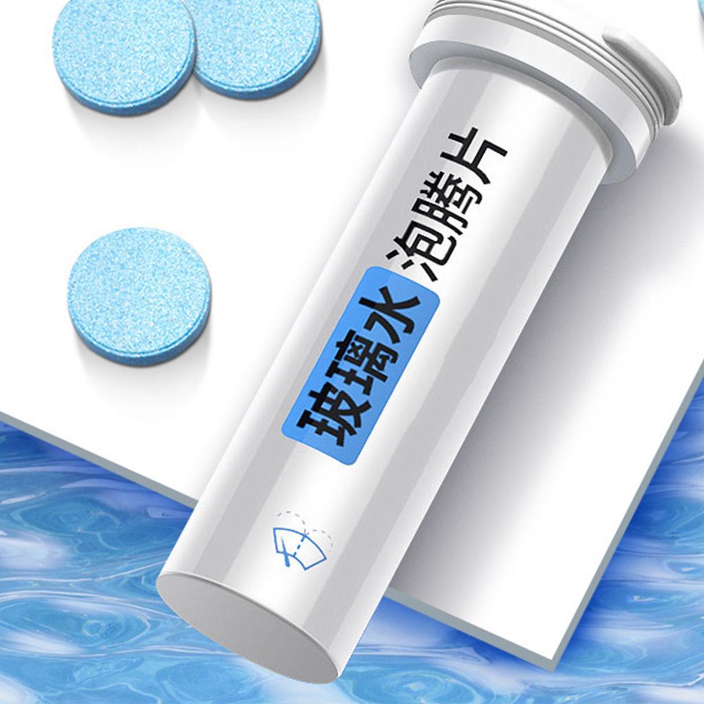 Car Glass Washer Concentrated Effervescent Tablets Windshield Glass Washer Tablets Wiper Cleaning Tablets for Car Home