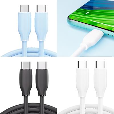 PD20W USB C Silicone Cable USB To USB C Type C Charging Fast Charging Cable Replacement for Phone Laptop Camera