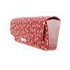 Inden H Glasses Case Deerskin Red X White Lacquer Dragonfly Pattern [Indenya] 4206-13-008