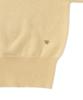 WITHOUT SUMMER Slim Button Half Knit_Butter