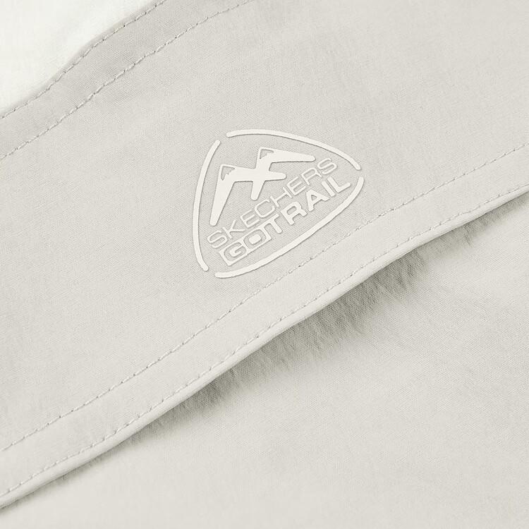 Skechers High Waist Fashion Soft Color Block Skirt Three Quarter Cargo Shorts Women shorts Cotton-Candy-White L224W151-0074