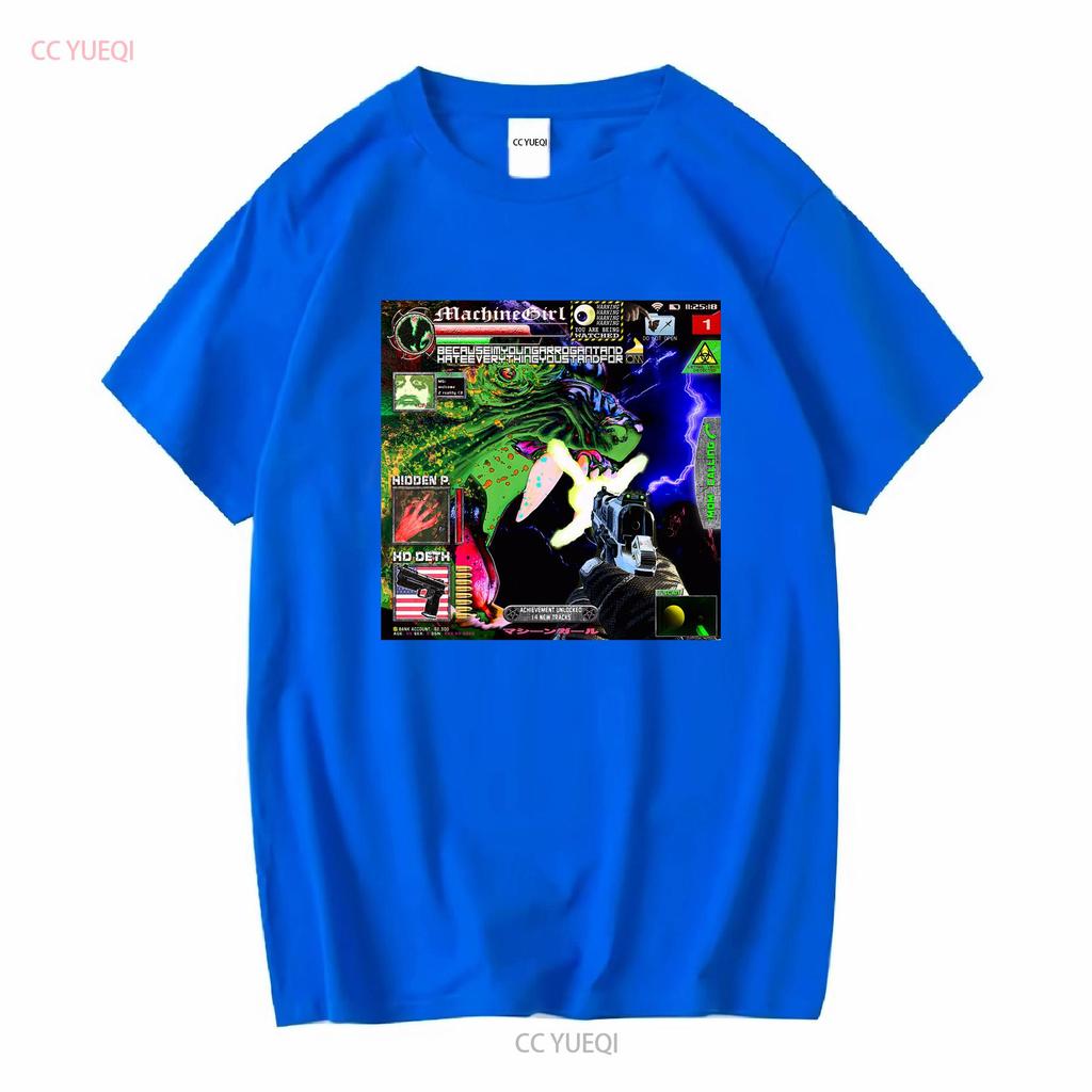 Machine Girl Weil Ich Jung Arrogant Bin Und Alles Hasse Wofür Du Stehst Album T-Shirt Breakcore Merch vintage Gewaschen Lässig