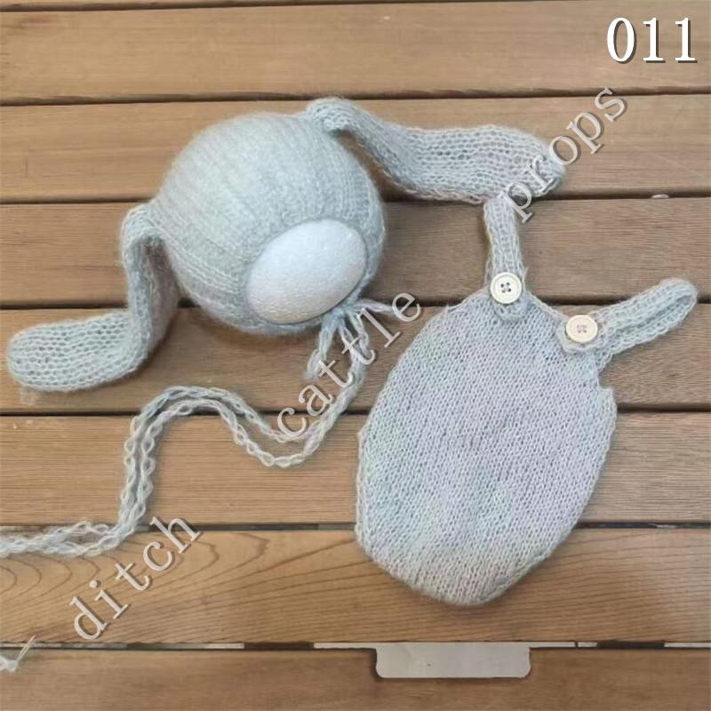 Newborn Photography Props Mohair Shorts Rabbit Big Ear Hat Studio Clothing