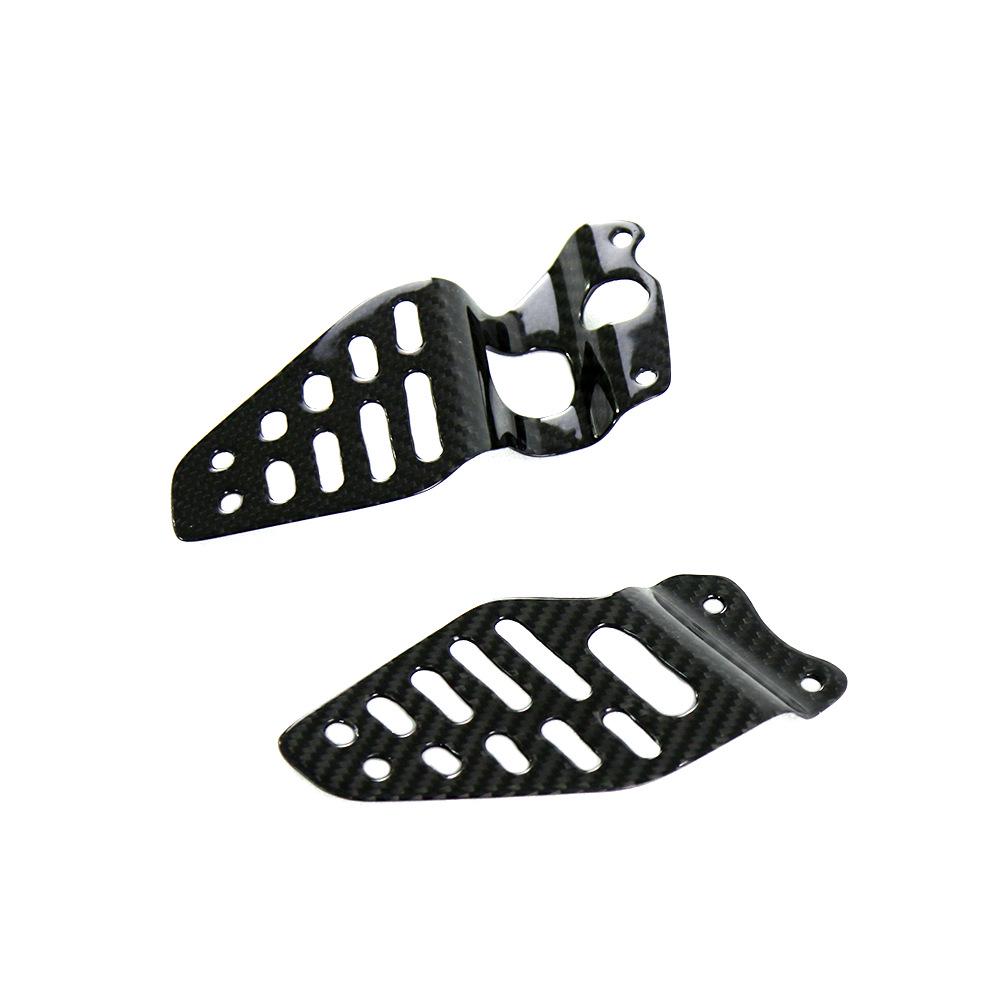 Yamaha R6 Carbon Fiber Foot Peg Covers for 2017+ Models - Motorcycle Accessories
