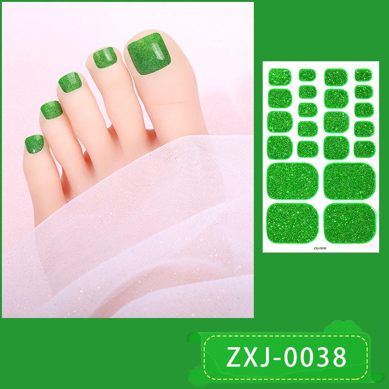 

Однотонні блискучі наклейки для нігтів на ногах, Популярні транскордонні наклейки для нігтів на ногах, Наклейки для нейл-арту, Водонепроникні наклейки для нігтів на ногах. ZXJ-0038