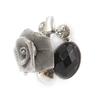 Designer Ring 'Scarlett' Gray Black