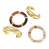 Set da 4 Pezzi Braccialetti da Donna Apribili Regolabili Metallo ad Alta Lucidatura Braccialetti Stratificati Resistenti all'Usura Braccialetti Impilabili Gioielli da Polso