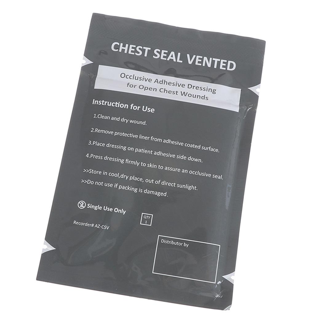 Emergency Trauma Sticker Square Medical Chest Seal Vented Dressing Bandage Chest Seal Outdoor Emergency Medically Tool