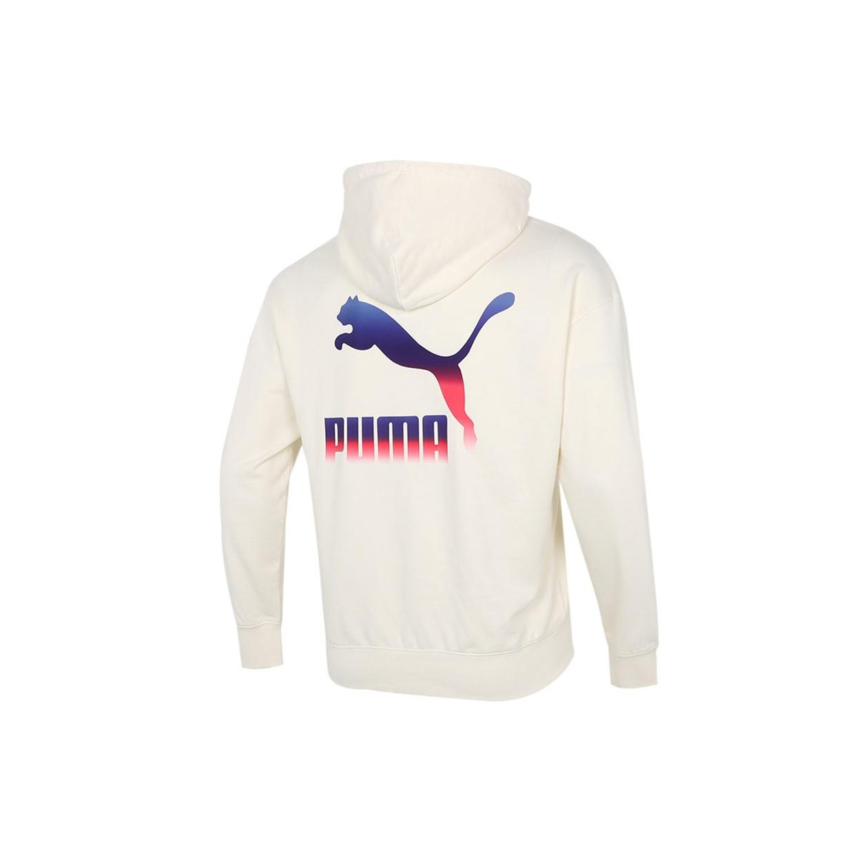 PUMA Logo Hoodie Cream Men s 534443-73 XXL