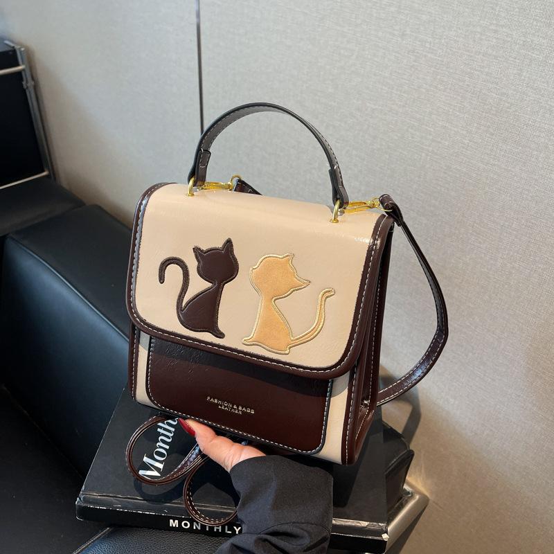 

Нишевая сумка-дабл для кошки, женский новый модный городской портативный маленький рюкзак большой вместимости