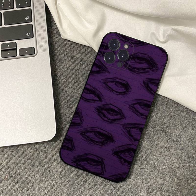 Scary Face Eyes Phone Case Silicone Soft for Iphone 14 13 12 11 Pro Mini XS MAX 8 7 6 Plus X XS XR Cover