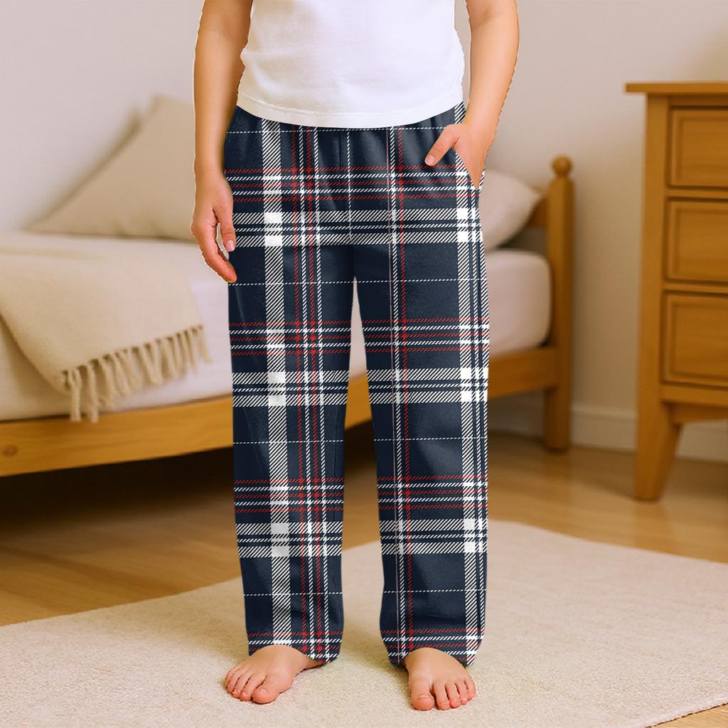 Fashionable Children's Versatile Solid Color Pocket Casual Pants