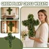 Easter Cross Wreath Door Hanging Decoration Handmade Cross Wreath Flower Wreath Home Front Door Decoration Background Easter Decoration Wreath