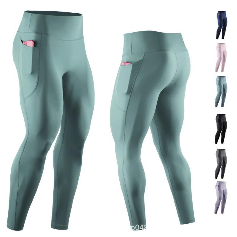 Herren High-Stretch Kompressions-Sporttights für Laufen, Basketball und Training M gray