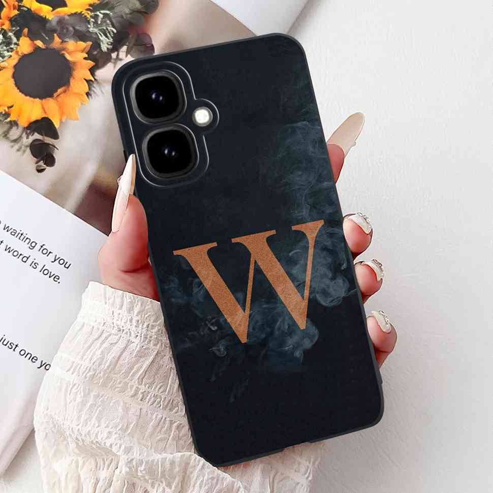For Infinix Smart 10 4G 6.67" 2025 Case Popular Letter A-Z Crown Soft Silicone TPU Cover For Infinix Smart10 smart10 Phone Cases