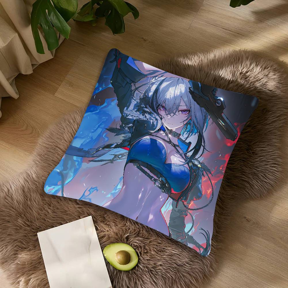 Hot Girl Galbrena Wuthering Waves Pillow Case Cushion Cover Decor Home Throw Pillow Covers For Couch Camping Cover Decorations