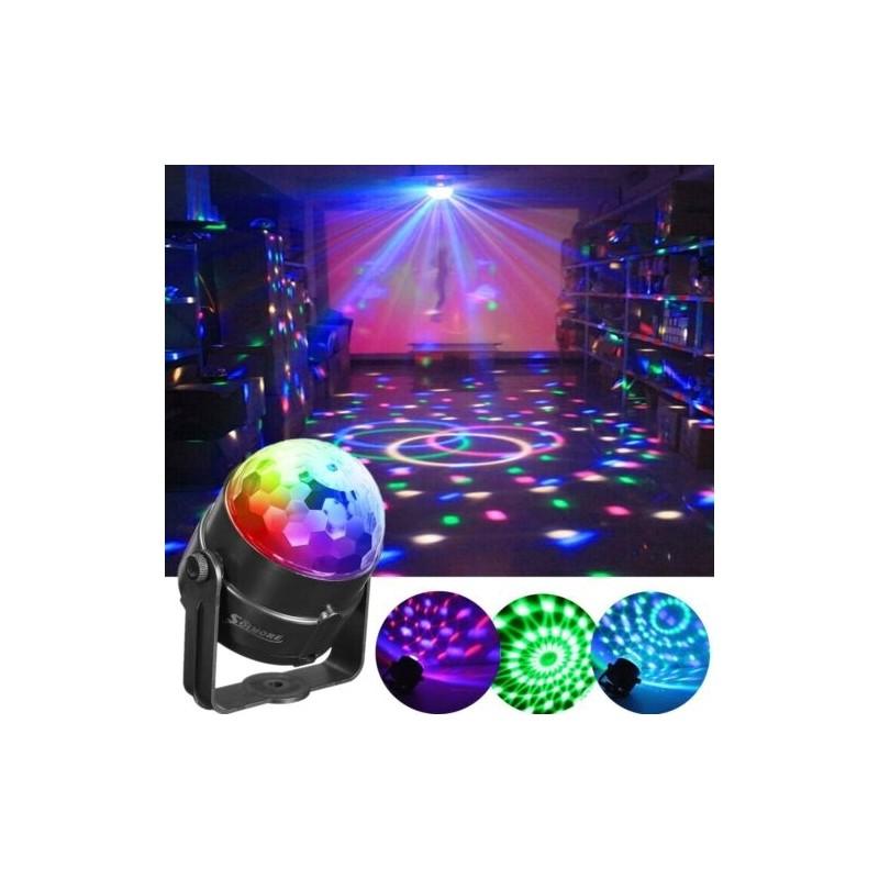 Mini Stage Magic Disco Ball Lamp Effect With Colorful Rotating Dj Party Led Light Rgb