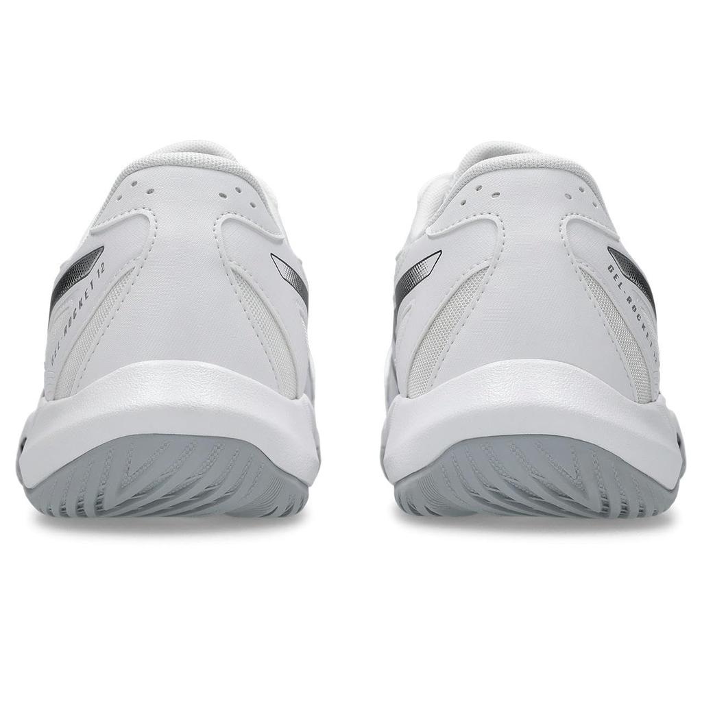 ASICS 12 Indoor Sports Shoes Unisex Size 101 2E GEL-ROCKET (1073A080), Adult, (White/Black), 26.0 cm,