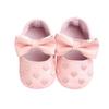 Toddler Girls Big Bowknot Heart Embroidered Soft Sole Anti-slip Baby Shoes