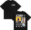 Raper Vybz Kartel Koszulki z Merchem z Trasy Koncertowej Męskie Vintage Hip Hop High Street Koszulki Letnie Czysta Bawełna Streetwear