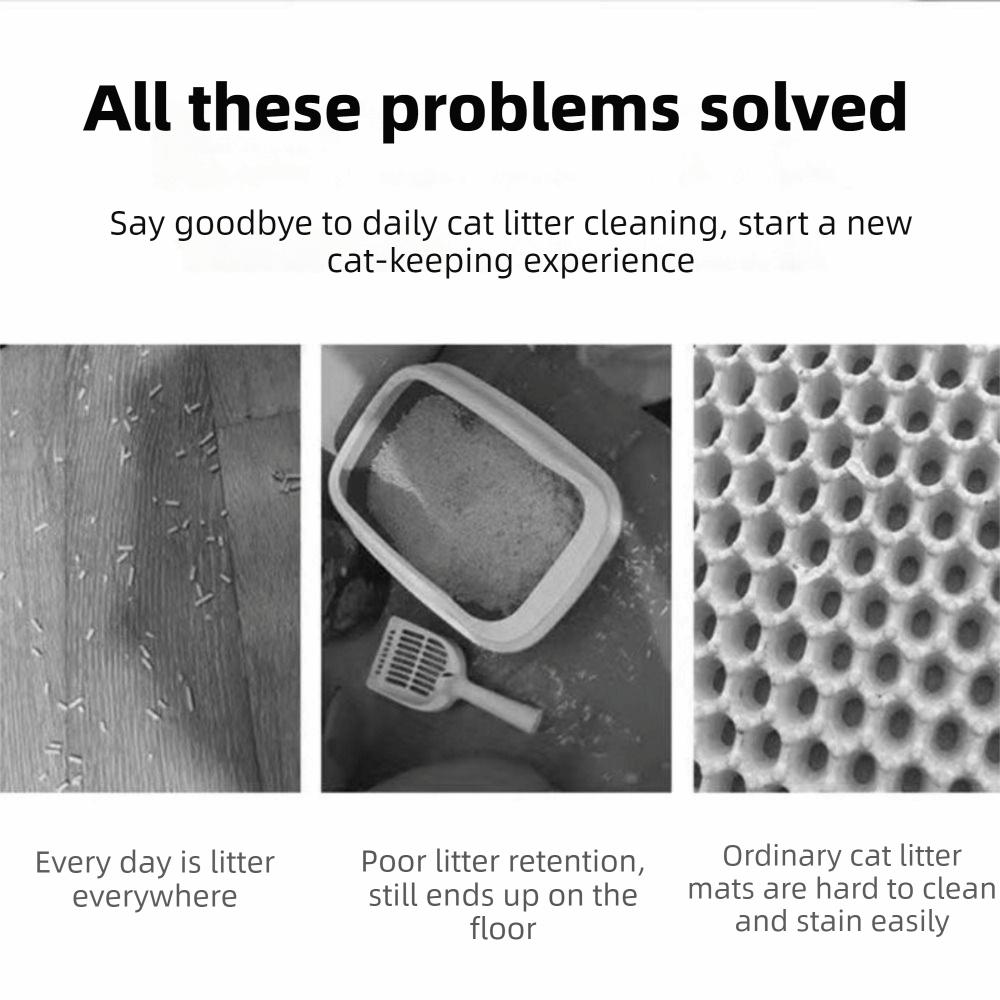 Plastic 3 Steps Cat Litter Box Ramp Detachable Adjustable Automatic Cat Toilet Feet Filter Waterproof with Drainage Holes