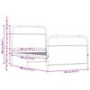 Bed Frame without Mattress 100 x 190 cm Sonoma Oak Wood Based Material