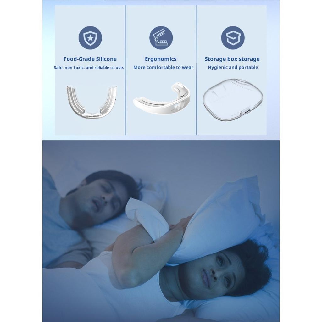 Anti-Snoring Mouthpiece Physical Prevention of Teeth Grinding Orthodontic Appliance Sleeping Snoring Relief Silicone Anti-Snoring Device