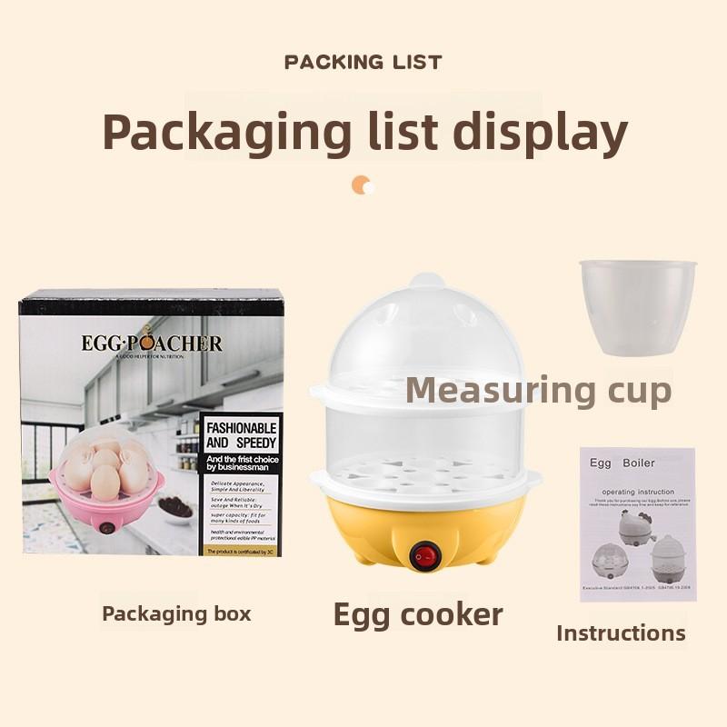 Stainless Steel Egg Cooker With Multifunction Boiling Steaming For Kitchen Home Food Prep