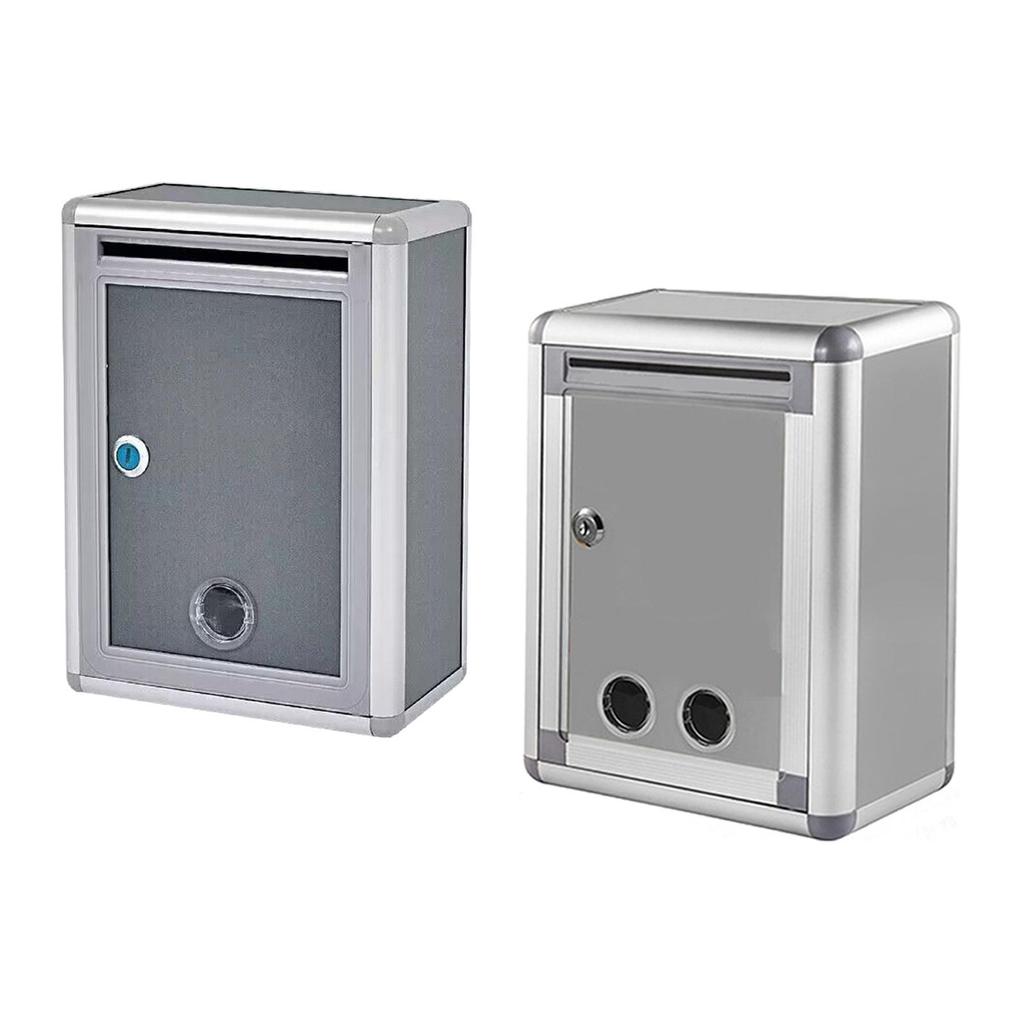 Locking Wall Mounted Mailbox Vertical Postbox Durable Suggestion Box Outside Key Lock Mailbox Key Drop Box Lockable Mailbox