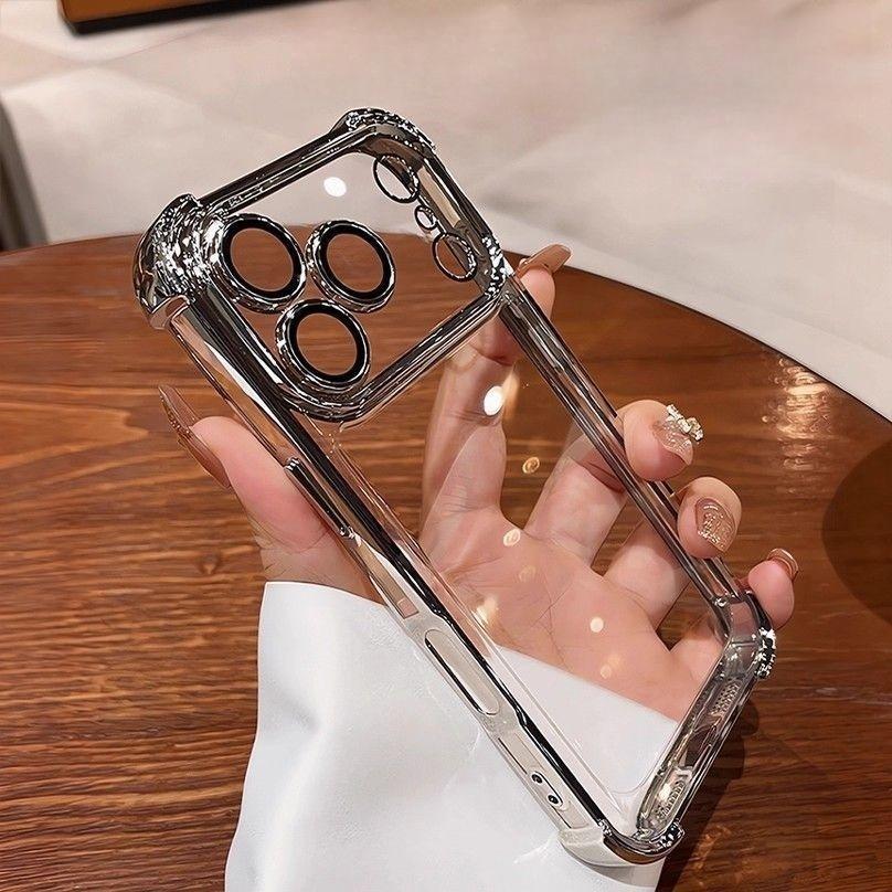 Luxury Plating Shockproof Case For Honor 400 PRO LITE MAGIC 7 X7D X9D X8C X8B X8A X9B X7A X6C X9A X6A X8 X5B X5C Airbag Cover