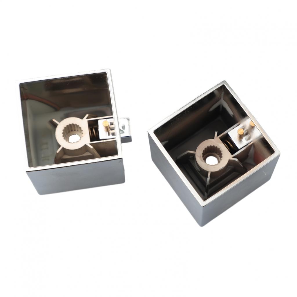 1 paar Platz Dusche Temperatur Control Griff Knopf Chrom Thermostat Griff